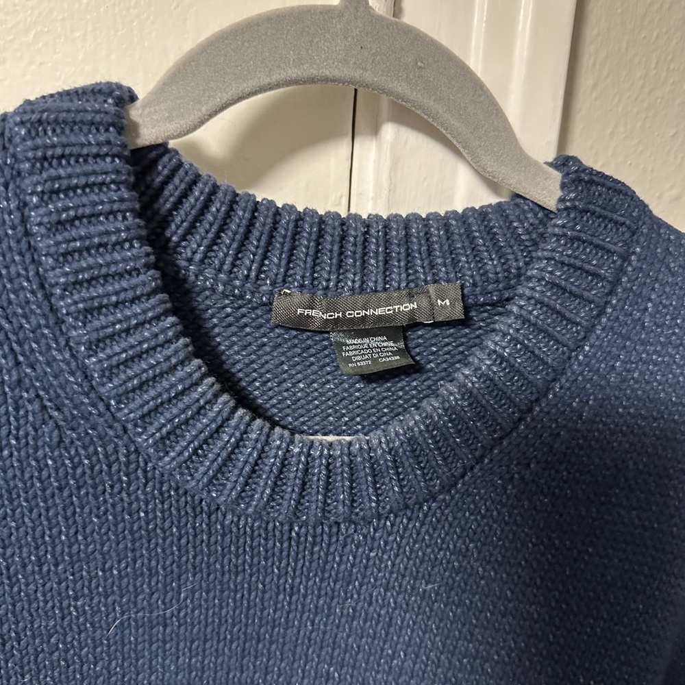 French Connection Men's Navy Crewneck Sweater